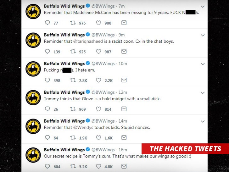 Buffalo Wild Wings Twitter Gets Hacked Racist and Vulgar Tweets :: 0601-buffalo-wild-wings-twitter-3