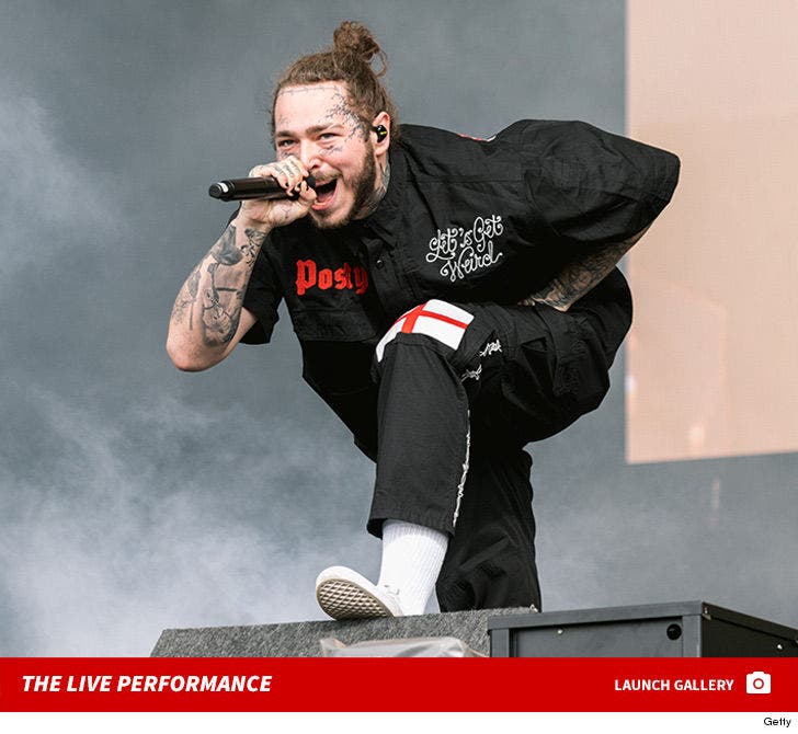 Post Malone's Live Reading Festival Performance