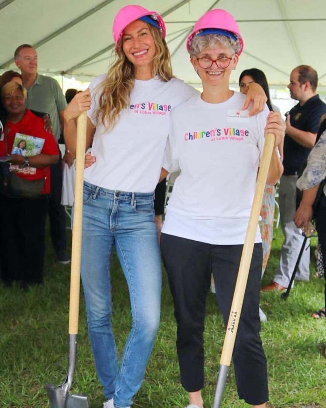 Gisele Bundchen with Lotus House Women's Shelter
