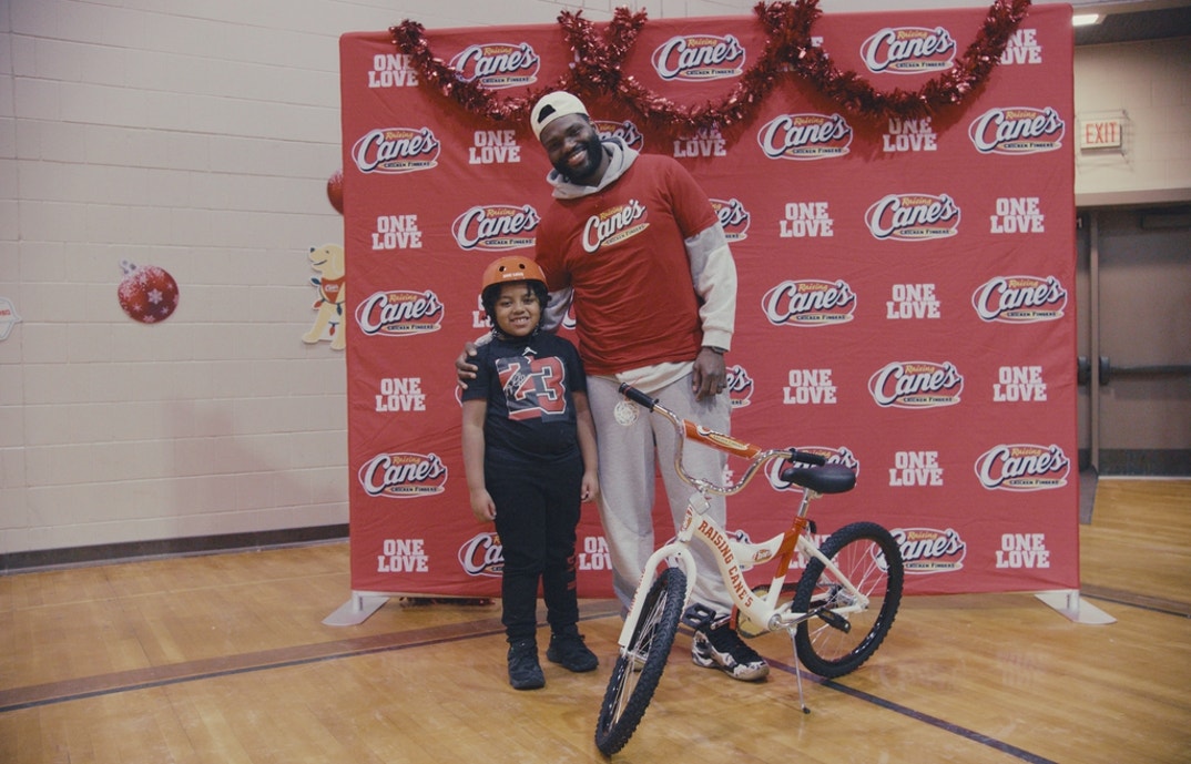 Shaquil Barrett With Raising Cane's 11