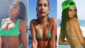 Stars In Green Bikinis