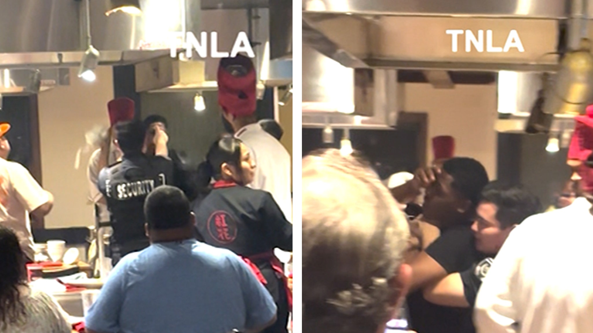 Restaurant Workers Fight in Benihana Brawl, Caught on Camera