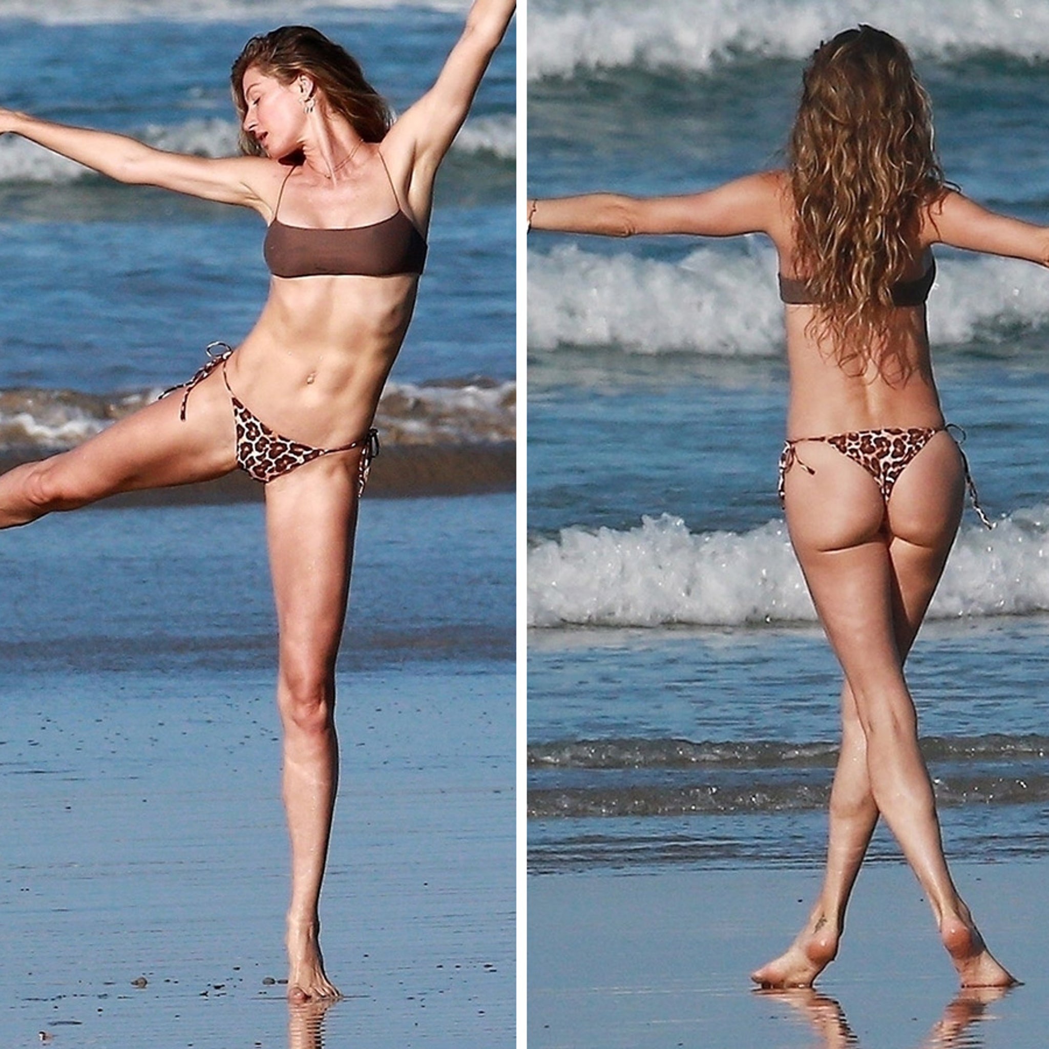 Gisele Bundchen strips down to luxe cut-out swimsuit and she looks