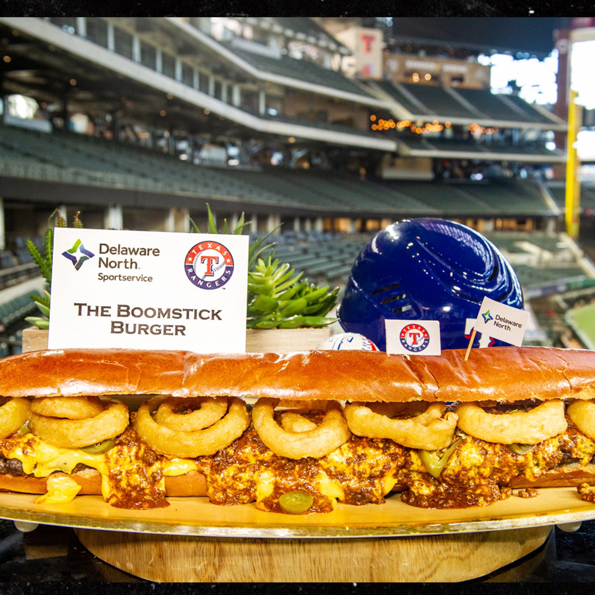 Texas Rangers roll out two-foot-long hot dog