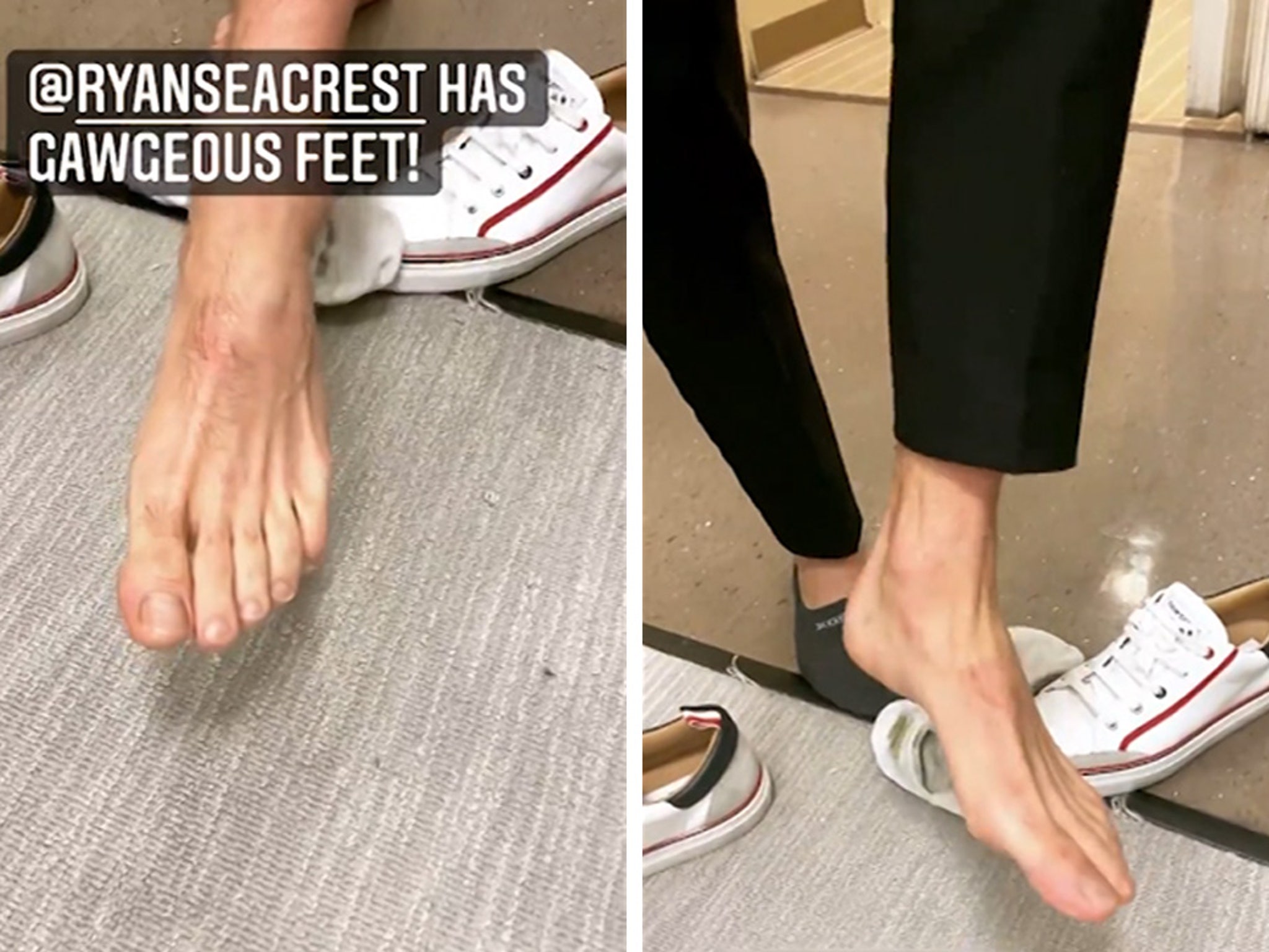 Kelly Ripa Shares Ryan Seacrest's Feet With The World