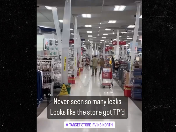 target ceiling leaky