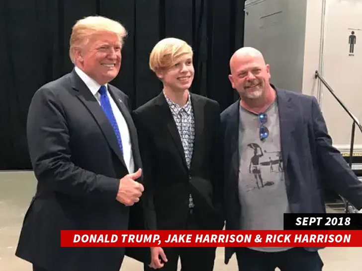 Donald Trump, Jake Harrison and Rick Harrison