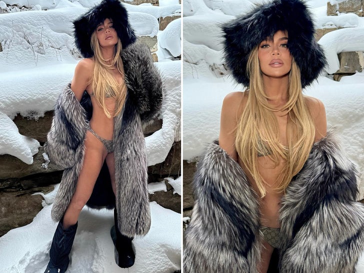 Khloe Kardashian's Faux Fur Selfies
