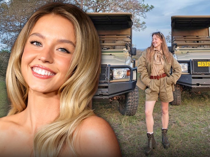 Sydney Sweeney Safari Getty Instgram Composite