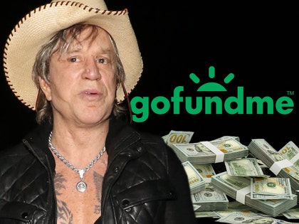 Mickey Rourke gofund me cash getty comp