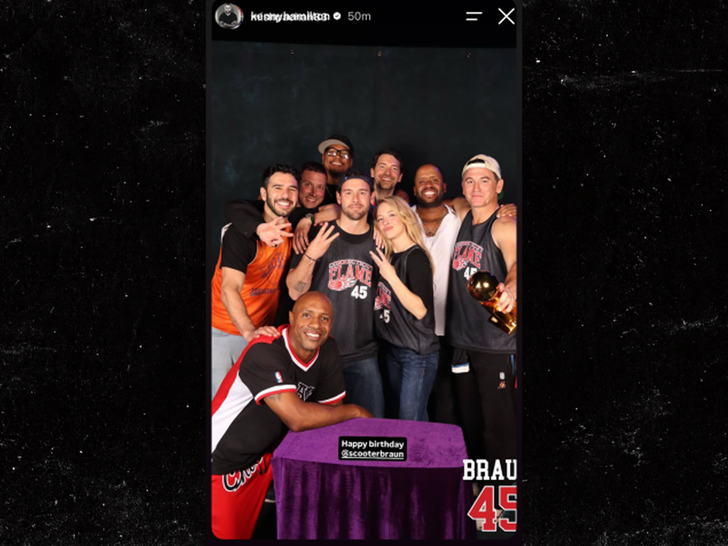 sub sydney sweeney scooter braun party insta
