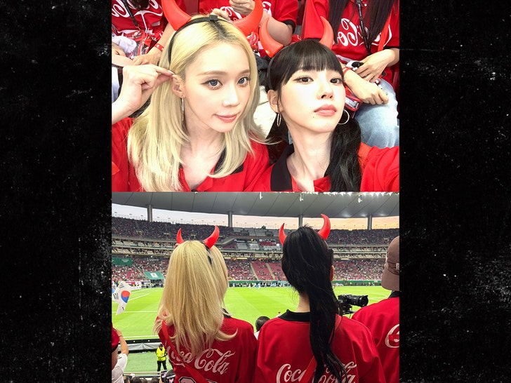karina and winter at world cup insta 1