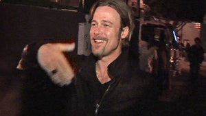 Brad Pitt -- Laughing, Smiling, Joking?!
