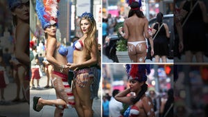 Times Square Invaded By Sexy Painted Ladies -- See The NSFW Naughtiness!