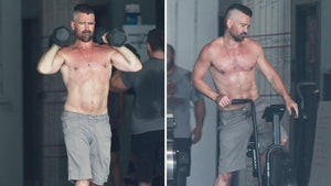 Colin Farrell's Shirtless Workout in Dad Shorts