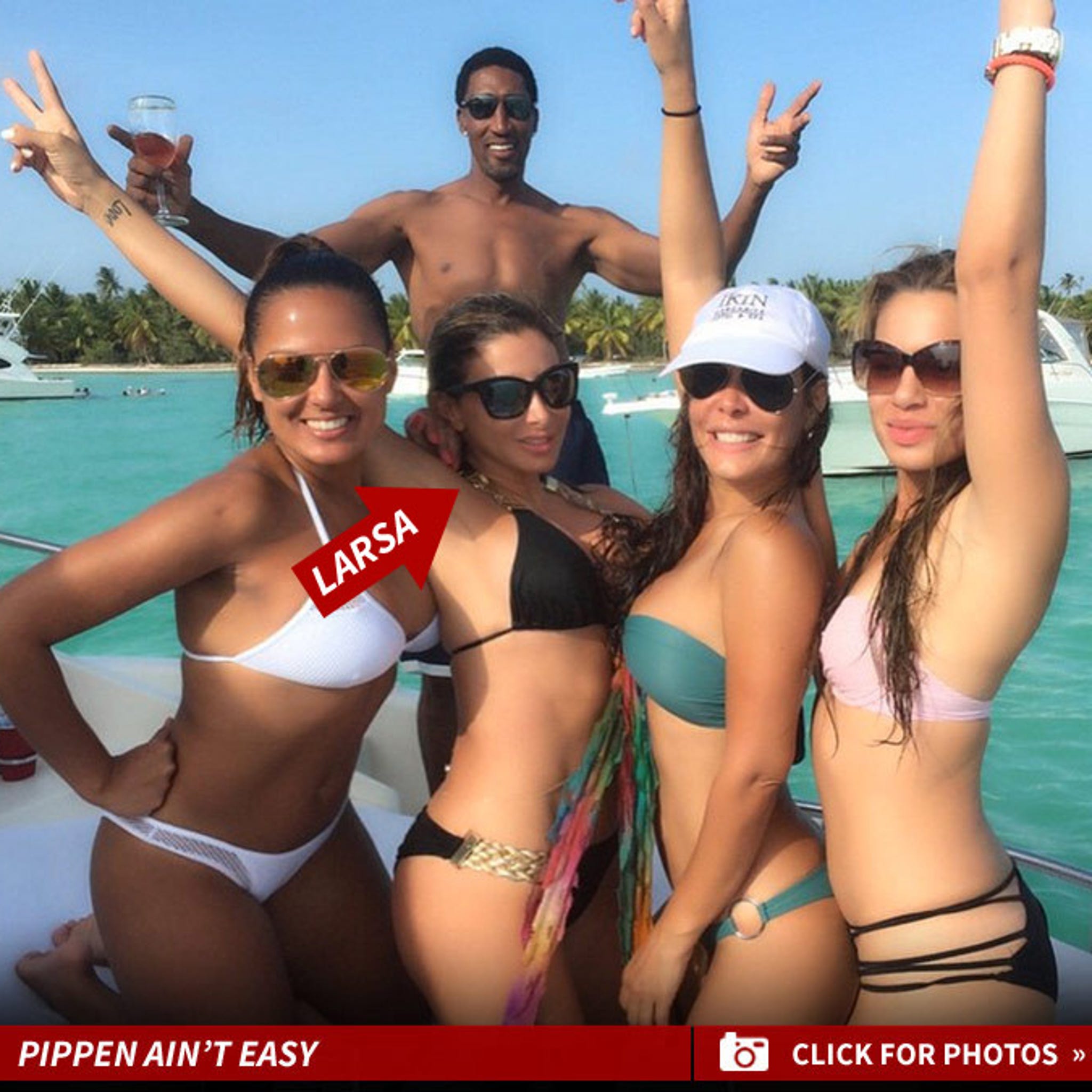 Scottie Pippen -- Hottie Wife ... Very, Very, Very Happy Life