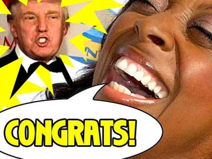 Star Jones with Trump inset