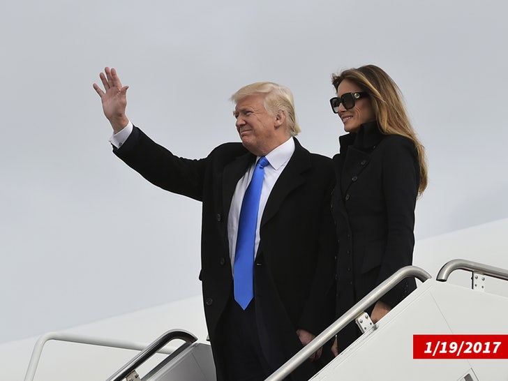 0119 donald trump arriving plane getty
