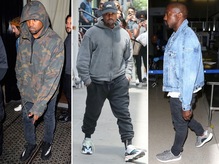 Kanye West Wearing Yeezys