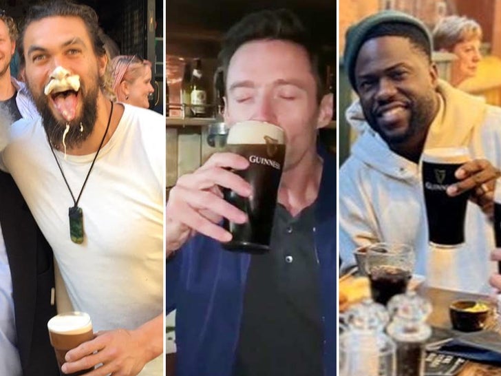 Stars Drinking Guinness Beer