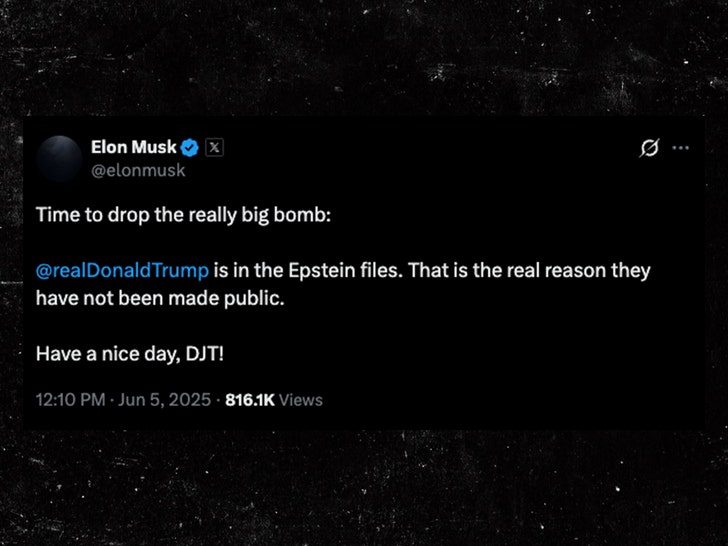 Elon Musk Tweet Epstein Files x