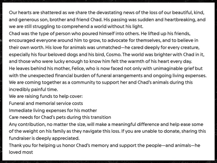 Chad Spodick GoFundMe Sub