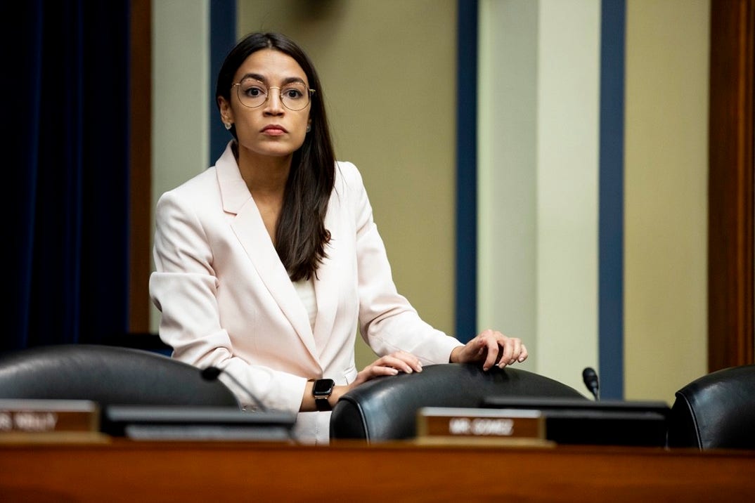 Rep. Alexandria Ocasio-Cortez (D-NY) arrives to a House Civil Rights and Civil Liberties Subcommittee hearing on confronting white supremacy at the U.S. Capitol on May 15, 2019 in Washington, DC.