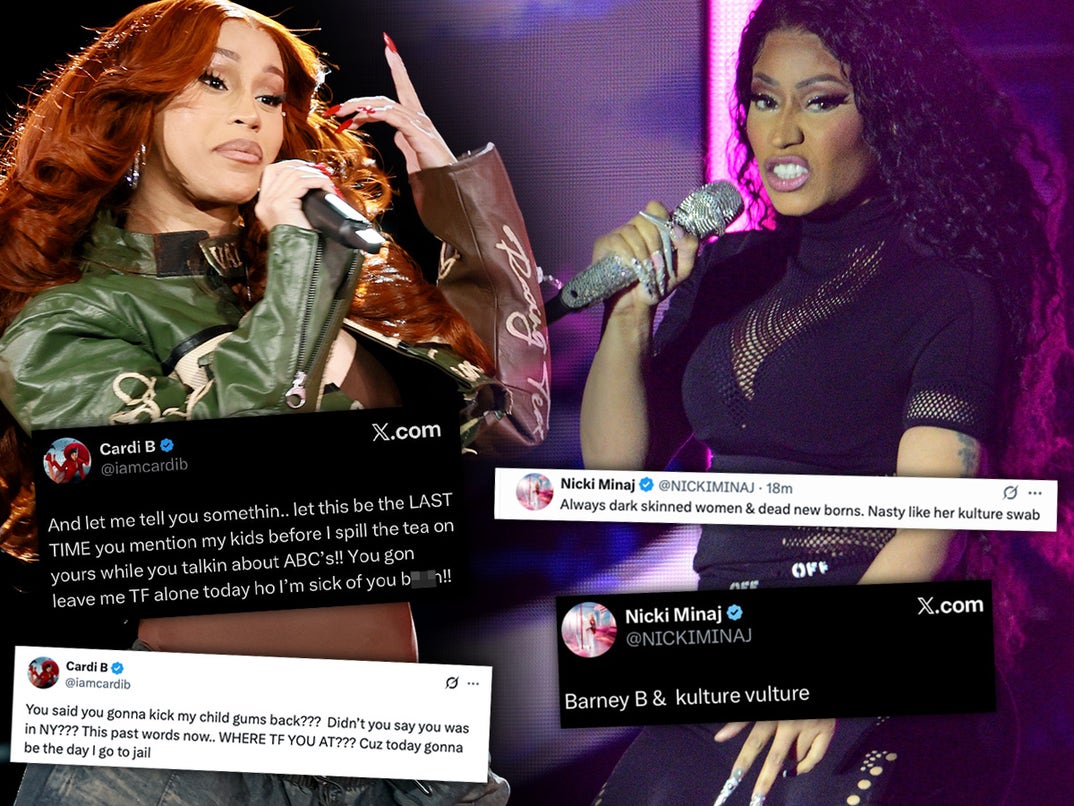 As if the feud between female rappers Nicki Minaj and Cardi B wasn't heated up enough ... the two ladies turned up the temps firing back and forth all week long -- even throwing their kids into the mix. The question here is: Should Nicki and Cardi take their beef to the booth OR step into the ring and duke it out?