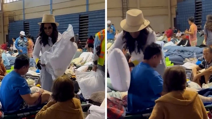 Oprah Hands Out Supplies at Maui Wildfire Shelter After Deadly Blaze