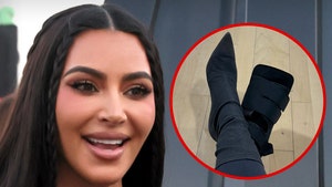 Kim Kardashian Refuses to Give Up Heels Even With Broken Foot