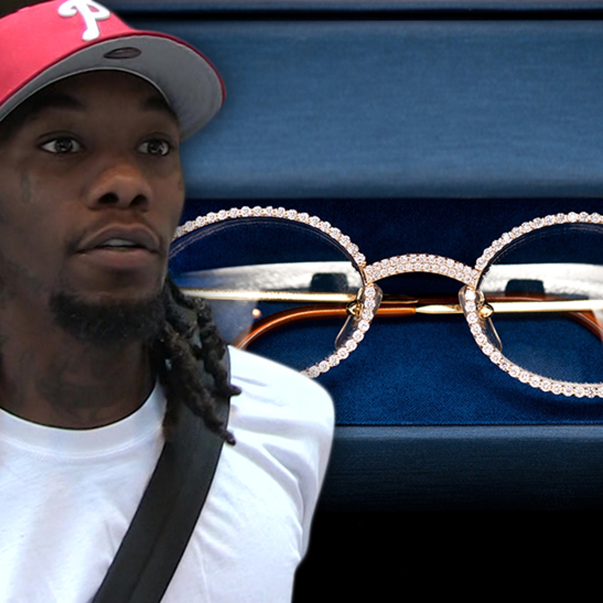 Custom Diamond Chains and Cartier Glasses