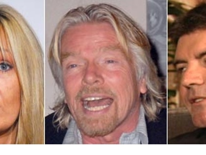 JK Rowling, Richard Branson, Simon Cowell
