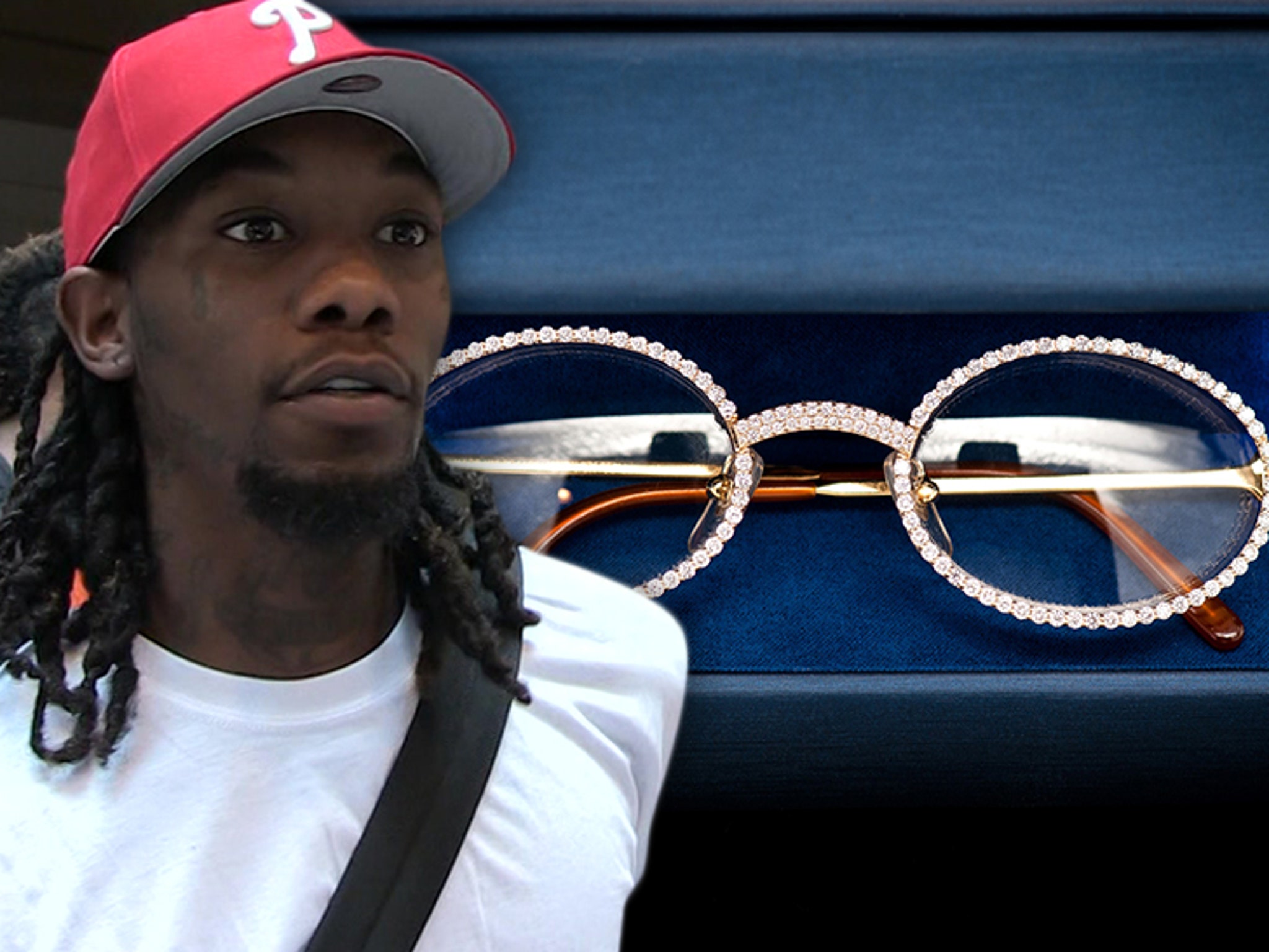 Offset Drops $100,000 on Custom Diamond Chains and Cartier Glasses