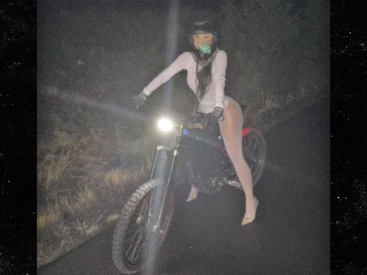 kim kardashian riding bike