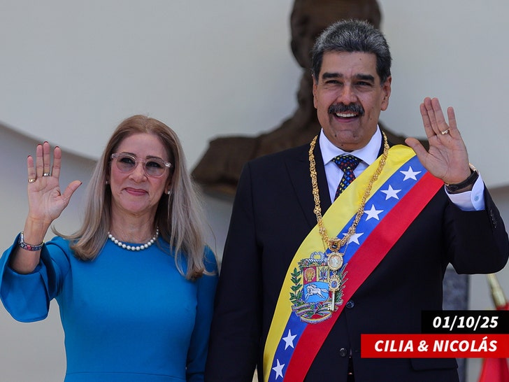 Nicolás maduro cilia flores sub getty swipe