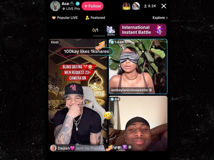 kayla nciole doing this blind date tiktok 2