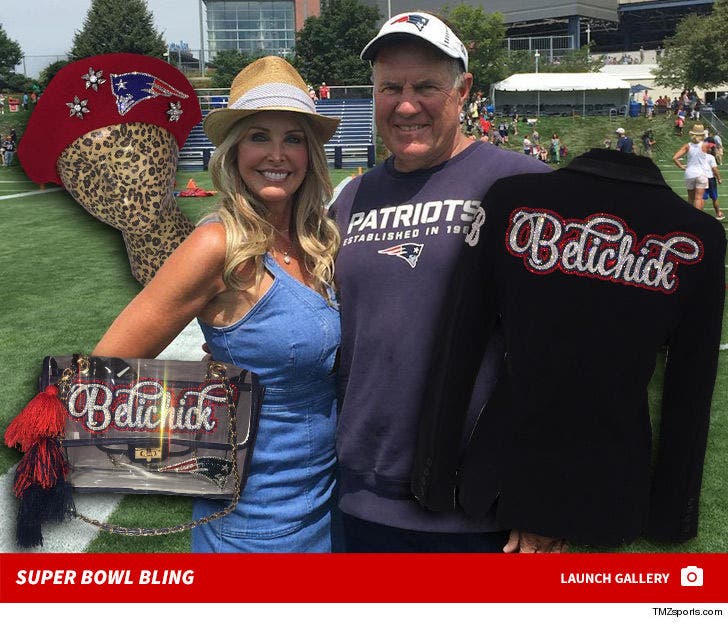 Bill Belichick's GF -- The Custom Super Bowl Clothes