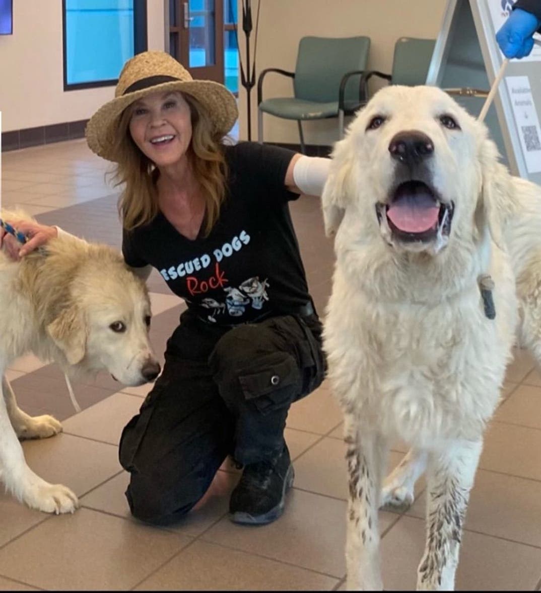 Linda Blair With Dogs 6