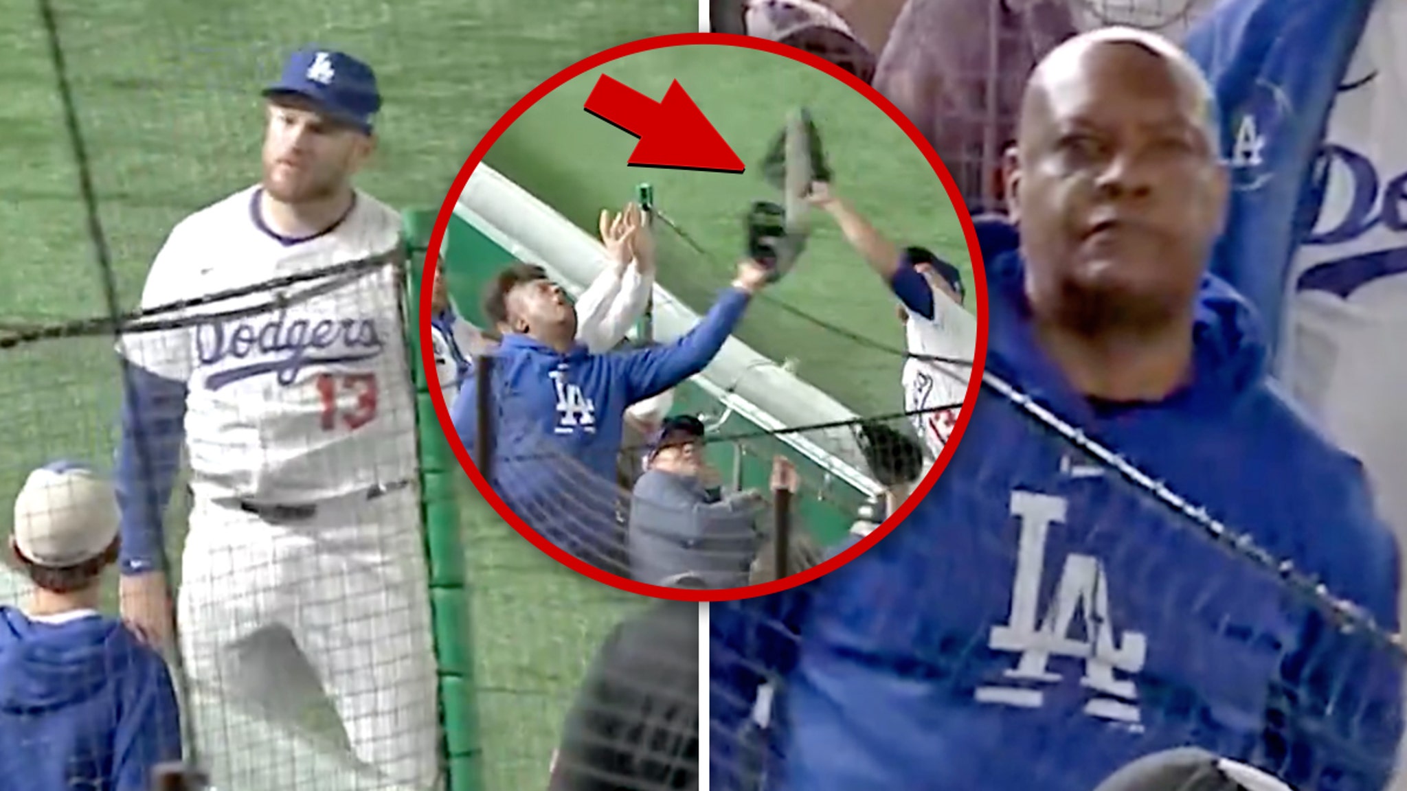 Max Muncy Pissed After Rodney Peete Snags Foul Ball In Dodgers' Tokyo ...