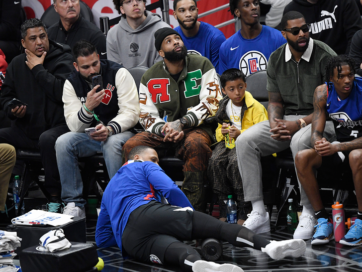 Odell Beckham Jr. attends the Los Angeles Lakers