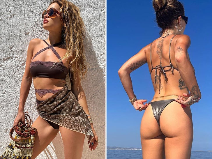 Rita Ora Hot Shots In Ibiza
