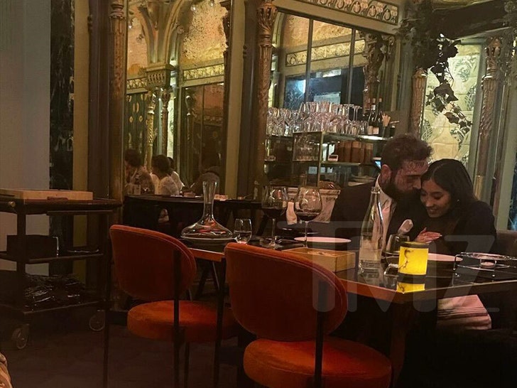 post malone and new gf at dinner tmz 2