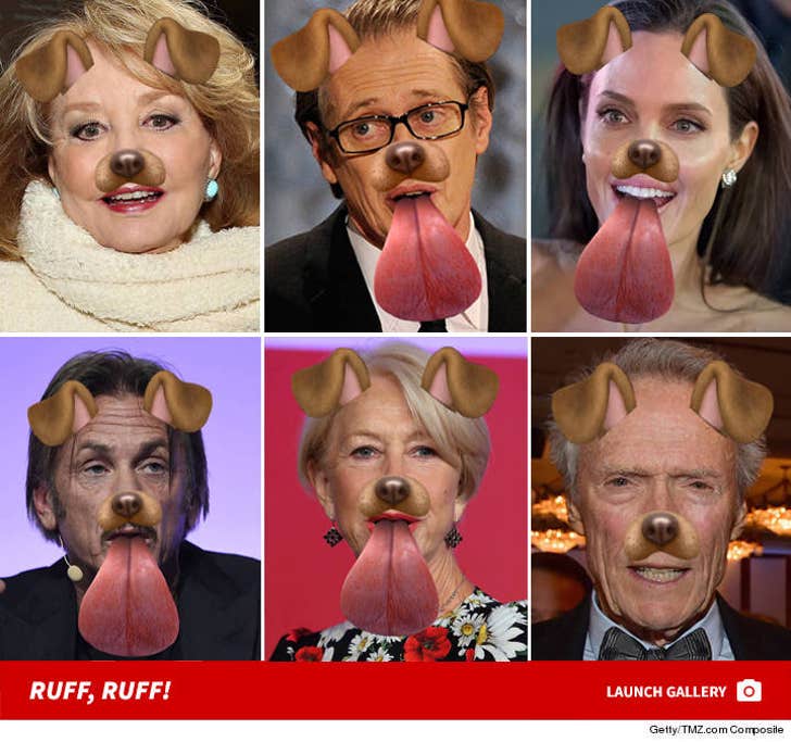 Famous Faces with the Snapchat Puppy Filter
