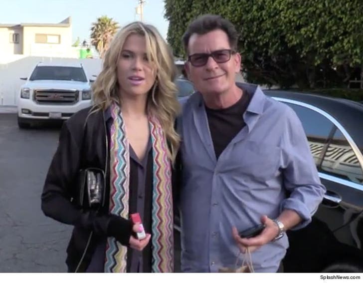 Charlie Sheen Jumps on Nanny Train with New Girlfriend :: 0602-charlie-sheen-and-new-girlfriend-splash-3